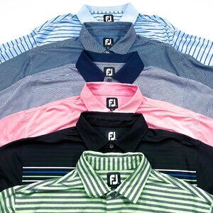 LOT OF 6 FootJoy FJ XL Men's Golf Polo Shirts Multi-Color Short Sleeve
